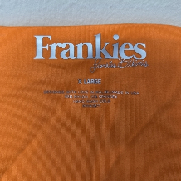 Frankies Bikinis Harley Cheeky Bikini Bottom Orange XL - Picture 5 of 9